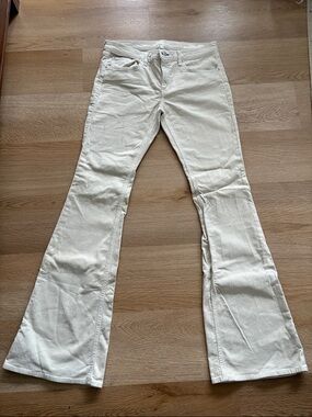 rag & bone Elephant Bell Corduroy Pants - Off-White